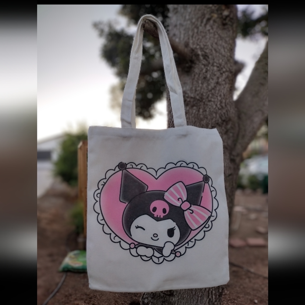 Kuromi canvas bag